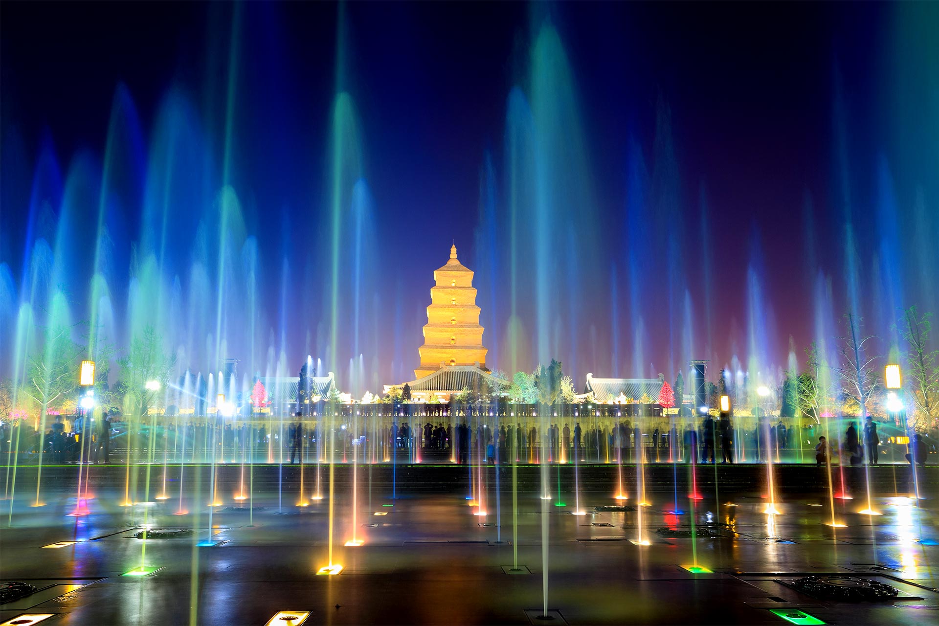 Spectacol de seara Fantana Muzicala din Xian