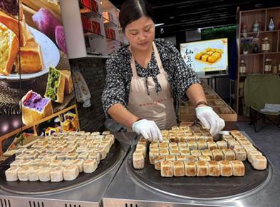 May be an image of 1 person, waffle maker and tofu